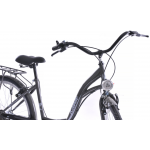 Mestský bicykel 28" Kozbike 6s grafitovo-biely 6s 18"